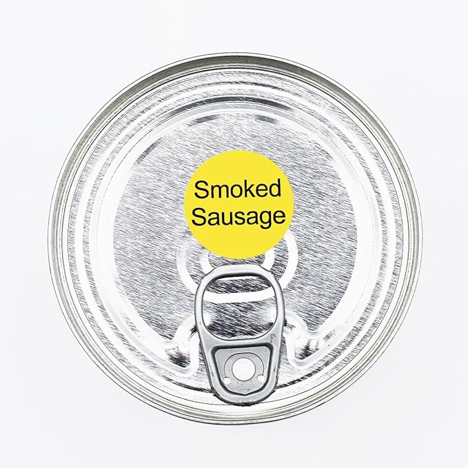 Smoked Sausage Deli Labels 1 Inch 500 Total Adhesive Labels