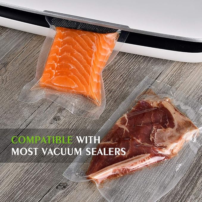 Vacuum Sealer Bags for Food 6 Pack,Vacuum Seal Bags,XinBaoLong,Commercial Grade, Heavy Duty, BPA Free,Great for Vac Storage.6 Pack 8"x20'(3Rolls) and 11"x20' (3Rolls) Total 120 Fee