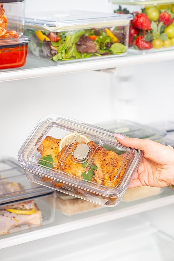 Prepara LatchLok Click 14.5 Cup Food Storage Container, Oat