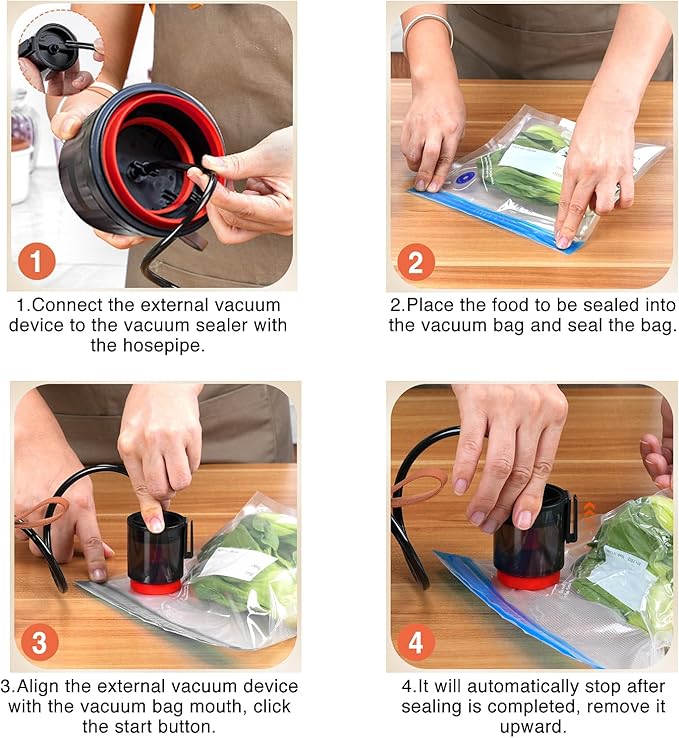 Electric Mason Jar Vacuum Sealer Kit, 4 in 1 Jar Vacuum Sealer for Mason Jars Jar Sealer Vacuum Sealing Machine for Food Storage Vacuum Bag Box Wine Bottle Wide Mouth and Regular Mouth Mason Jars