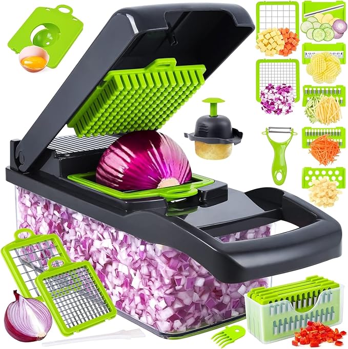 Homely Good – Vegetable Chopper – 16 in 1 multi-functional Mandoline chopper
