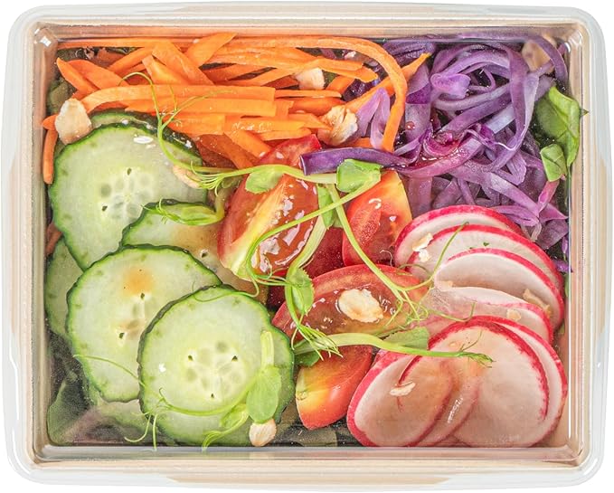 Restaurantware-Sustain 17 Ounce Sturdy Paper Take Out Boxes, 50 Disposable Take Out Food Containers - With PLA lining, Lids Sold Separately, Bamboo Paper Containers, Compostable, Click-Lock Design