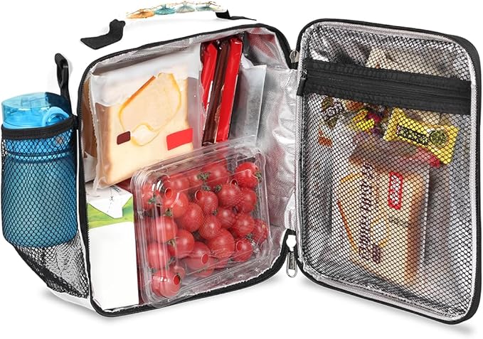Kids Lunch Box for Boys Girls Ballet Girls Lunch Bag for Kids Insulated Lunch Bag Tote with Adjustable Shoulder Strap Teens Lunchbox Cooler School Picnic