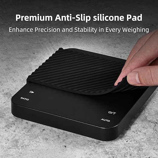 Coffee Scale with Timer, 0.1g High Precision Kitchen Scale, Pour Over Coffee Scale, Drip Espresso Scale with Auto Tare, Touch Sensor and Silicone Cover - 4.4 lbs/2 kg