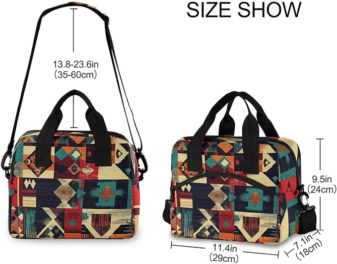 Insulated Lunch Bag Reusable Lunch Tote Bag Cooler Bag for Women Men Adult Lunch Box with Adjustable Shoulder Strap Leakproof Lunch Bag for Work School Picnic Camping