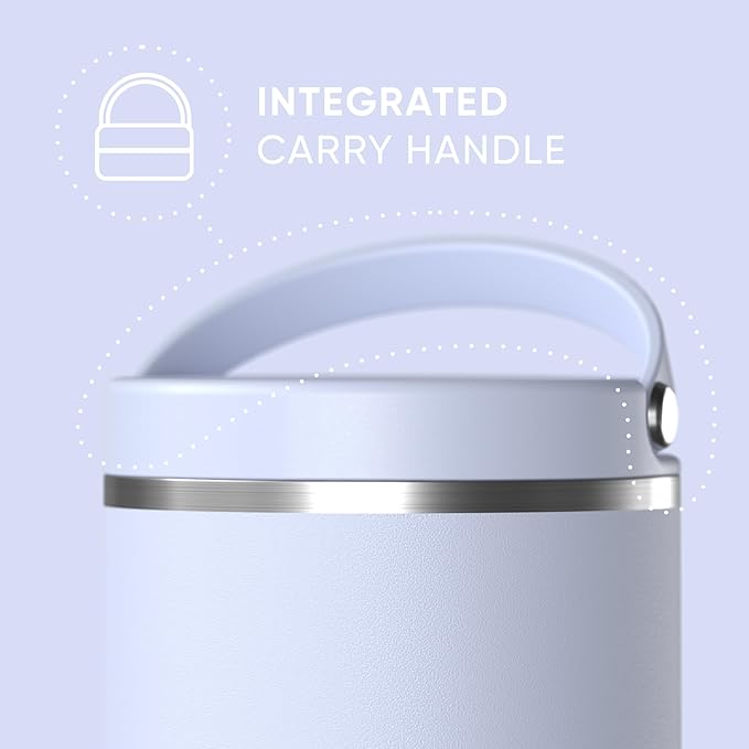 Hydrapeak 25oz Stainless Steel Vacuum Insulated Thermos Food Jar | Kids for Hot and Cold Food, Wide Mouth Leak-Proof Soup Adults, 10 Hours 16 (Iceberg)