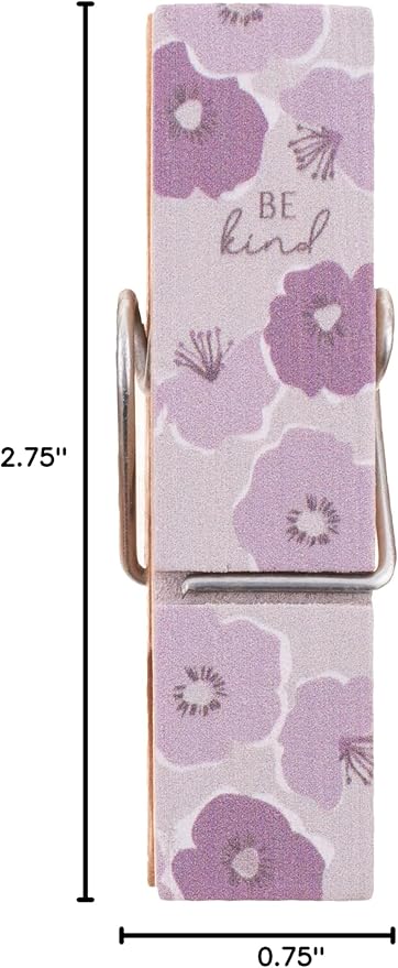 Karma Chip Clips - Bag Clips - Potato Chip Bag Clips - Colorful and Fun Bag Clips for Food and Storage - One Size - Lilac Patterns