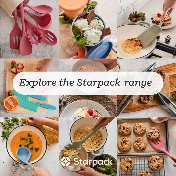 Starpack 'Freeze the Day' Ice Cream Storage Container for Freezer (2 Pcs) - 1 Quart Ice Cream Containers for Homemade Dessert - Reusable Frozen Treat Containers with Lids - Leak-Free Lids (Silicone)
