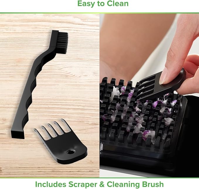 PrepNaturals Vegetable Chopper with Container, Veggie Chopper, Food Chopper & Onion Chopper - Mandoline Slicer for Kitchen (4 in 1, Black)