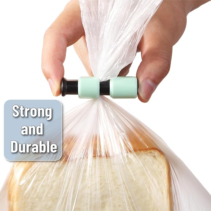 Mr. Pen- Squeeze and Lock Bread Bag Clips, 8 Pack, Soft Pastel Colors, Squeeze and Lock Bread Clips Reusable