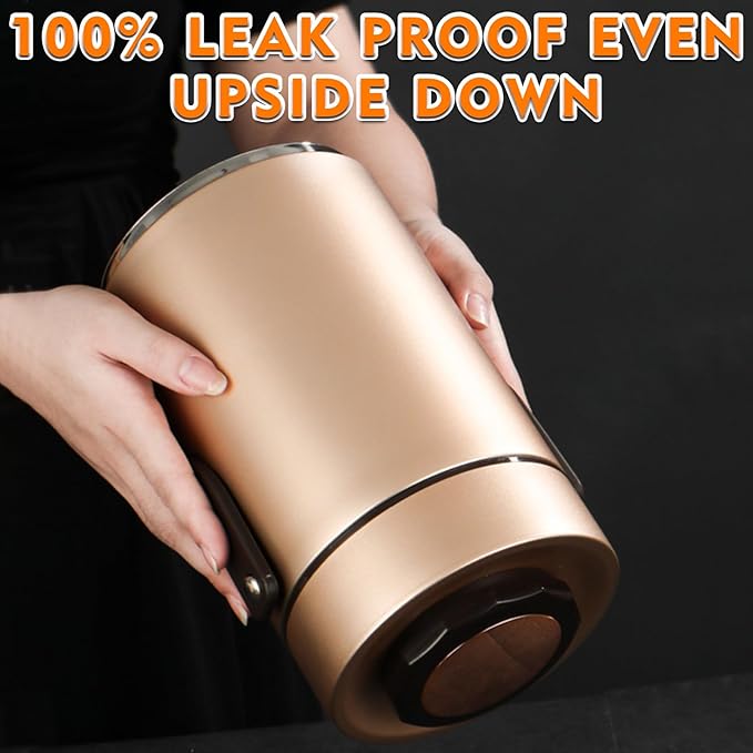 3-Layer Insulated Lunch Box for Men, Soup Thermos, Adult Leakproof Insulated Hot Food Jar Container, Stainless Steel Thermal Bento Box Lunch Bag Cutlery for Office Construction Worker Trucker Picnic