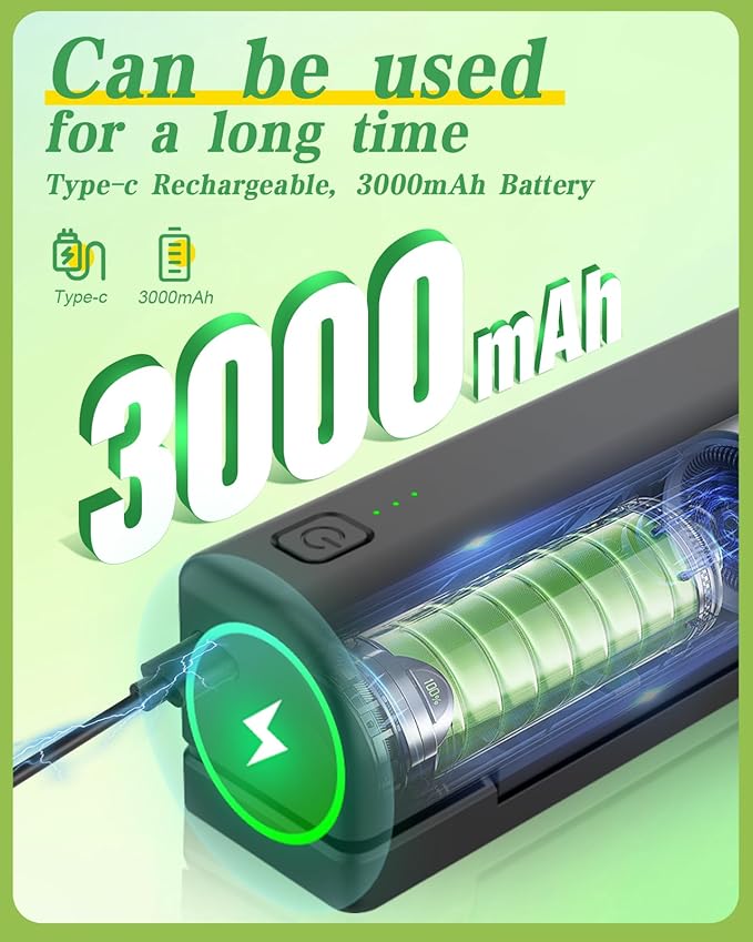 Mini Bag Sealer with 3000mAh Rechargeable Battery – Portable Heat Sealer for Snack, Chip & Food Storage Bags – Compact & Easy to Use for Home & Travel