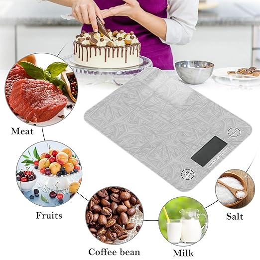 Food Scale Kitchen Scale Food Scales Digital Weight Grams and Ounces Small Electronic Food Scale for Baking Cooking Grey