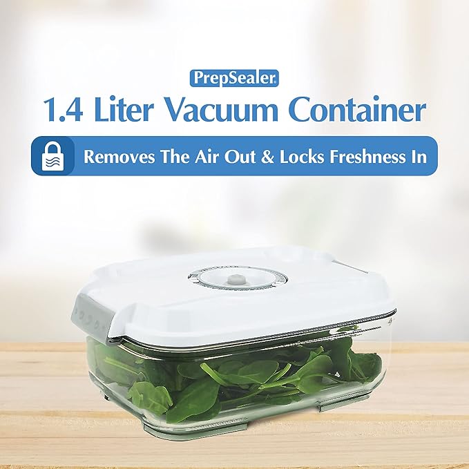 Food Saving Airtight Meal Prep BPA-free Tritan Vacuum Container (1.4L) - Pump not Included