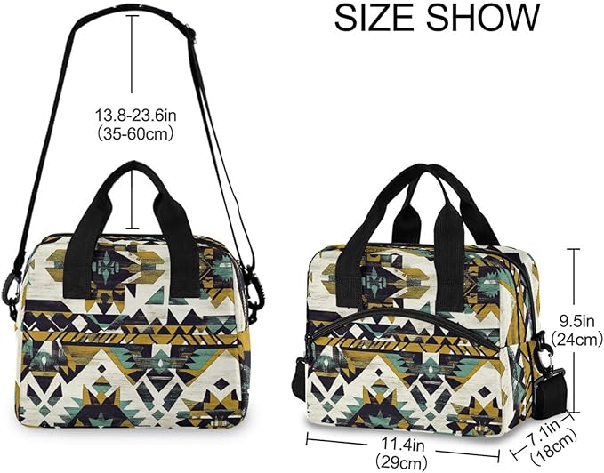 Insulated Lunch Bag Reusable Lunch Tote Bag Cooler Bag for Women Men Adult Lunch Box with Adjustable Shoulder Strap Leakproof Lunch Bag for Work School Picnic Camping