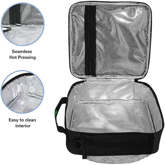 Pfrewn Lunch Box for Kids School Students Golden Retriever Dogs Puppy Insulated Lunch Bag with Shoulder Strap for Office Adults Reusable Cooler Bags Lunch Tote for Girls Boys Teens