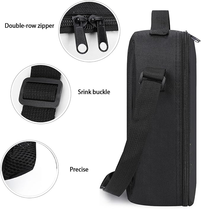 Panda Lunch Box Insulated Lunch Bag for Women Men Reusable Large Capacity Lunchbox with Shoulder Strap Small Leakproof Cooler Food Bento Tote Bag for Work Travel Picnic
