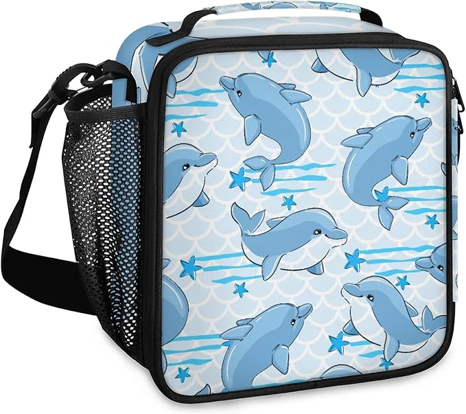 Ocean Whale Lunch Bag Personalized Insulated Lunch Bag Reusable Lunch Box Picnic Travel Lunch Tote Bag Snack Bag