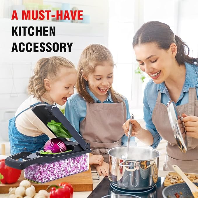 Homely Good – Vegetable Chopper – 16 in 1 multi-functional Mandoline chopper