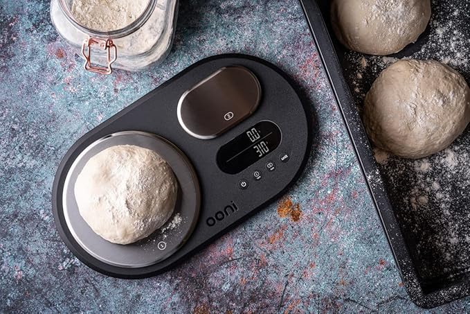 Ooni Dual Platform Digital Scales - Digital Baking Cooking Scales - Digital Kitchen Food Scales - LCD Display with Batteries - Ooni Pizza Oven Accessories