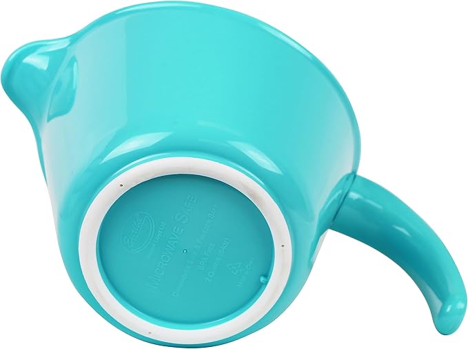 Reston Lloyd Non-Slip Base Erogonomic Space Saving Detachable Handle, 2 QT Heavy Duty BPA-Free Microwave & Dishwasher, Turquoise