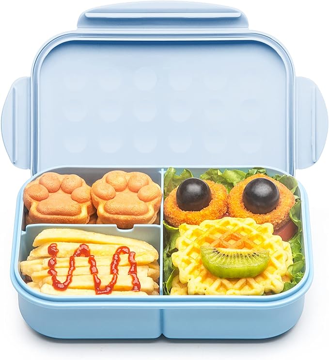 MISS BIG® Bento Box,Bento Box for Kids,Lunch Box Kids,Ideal Leakproof Lunch Box,Lunch Containers No BPAs and Chemical Dyes,M/W,D/W & Fridge Safe(1150ml Blue)