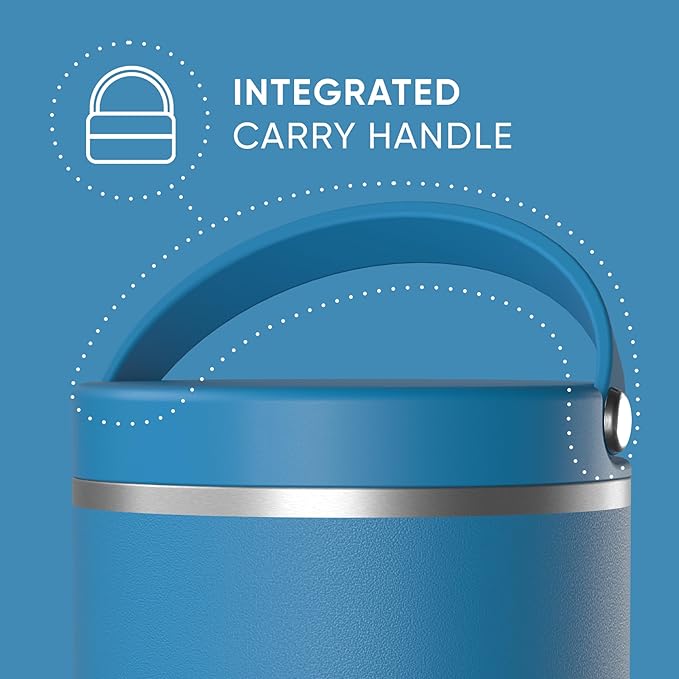 Hydrapeak 25oz Stainless Steel Vacuum Insulated Thermos Food Jar | Thermos for Hot Food and Cold Food, Wide Mouth Leak-Proof Soup Thermos for Adults, 10 Hours Hot and 16 Hours Cold (Sky)