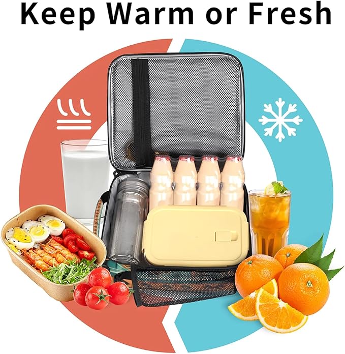 Pardick Aztec Lunch Box Insulated Lunch Bag Lunchbox with Adjustable Shoulder Strap Waterproof Cooler Bags for Travel/Picnic/Beach