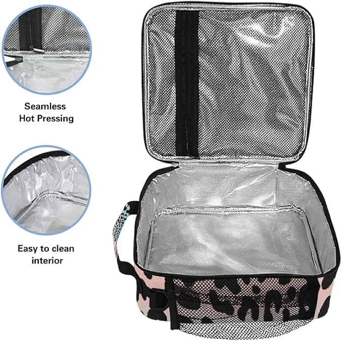 Pfrewn Dog Puppy Lunch Box for Kids Adults Maltese Dog Puppy Insulated Lunch Bag with Shoulder Strap Reusable Cooler Bags Lunch Tote for Office School Girls Boys Teens