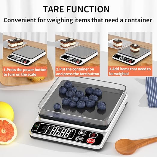 Food Scale,Mini Pocket Jewelry Scale,3kg/0.1g Cooking Portable Food Scale,Scales Digital Weight Grams,Baking Scale,Scales Digital Weight Food, Auto Off, Tare, PCS,LCD Display