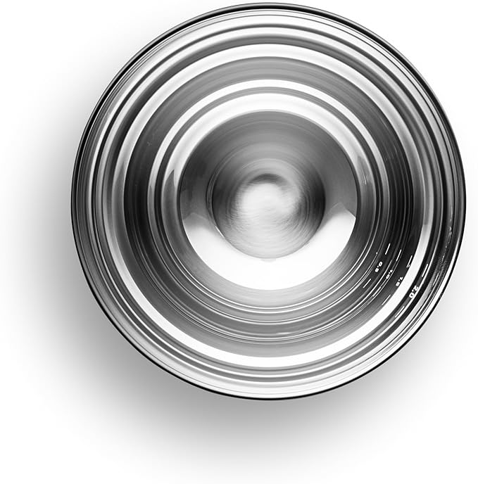 Eva Solo | Green tools Mixing bowl 2.3 l | Stainless steel mixing bowl with a round base and tall sides | Brushed steel