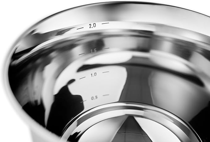 Eva Solo | Green tools Mixing bowl 2.3 l | Stainless steel mixing bowl with a round base and tall sides | Brushed steel