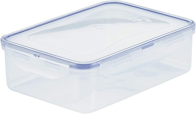 LOCK & LOCK Easy Essentials Food Storage lids/Airtight containers, BPA Free, 54 Ounce, Clear