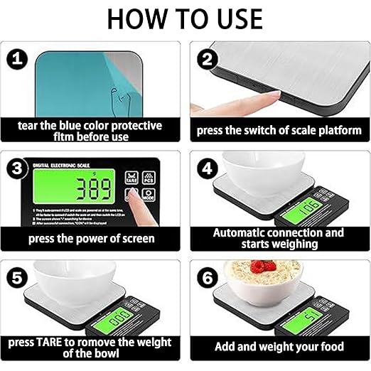 Split Food Scale,3lb Stainless Steel Kitchen Scales Digital Weight Grams and Ounces, Digital Food Scales for Kitchen,with Magnetic, Digital Scale for Food