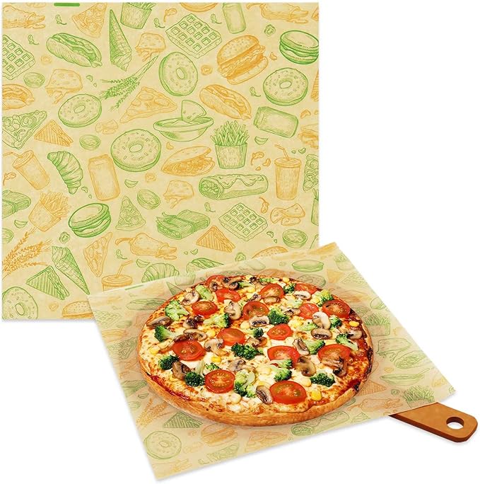 Premium Deli Paper Sheets 10"x10" - 300Pcs Greaseproof Liners for Food Boats, Pre Cut Deli Sandwich Wrappers, Best Kraft Food Wrapping Paper Sheets for Picnic, Festival, Fair or BBQ.