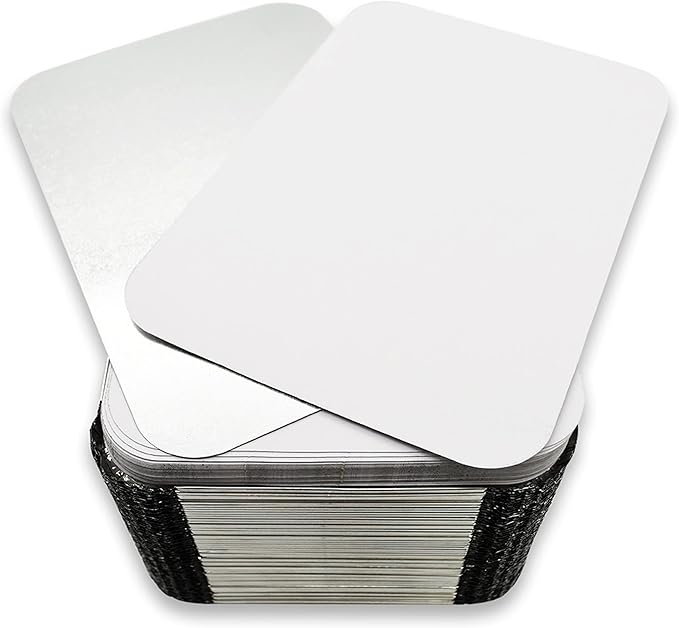 (480 Pack) Premium 2.5-LB Takeout Pans with Lids - 8.6" x 6.1" x 2" l Heavy Duty Disposable Aluminum Foil for Catering Party Meal Prep Freezer Drip Pans BBQ Potluck Holidays