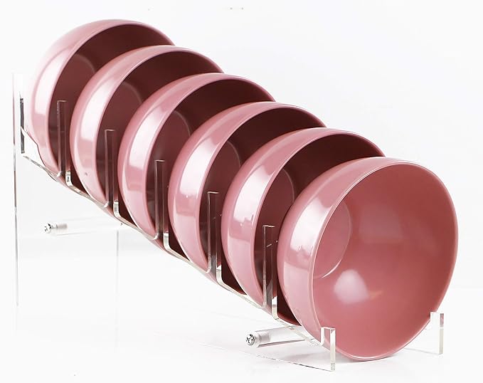 Calypso Basics 100% Melamine Cereal Bowls Set of 6,16 oz, BPA Free, Break-Resistant, Dishwasher Safe, Lightweight Plastic Bowls for Cereal, Soup, Ice Cream, Picnics, Pink by Reston Lloyd