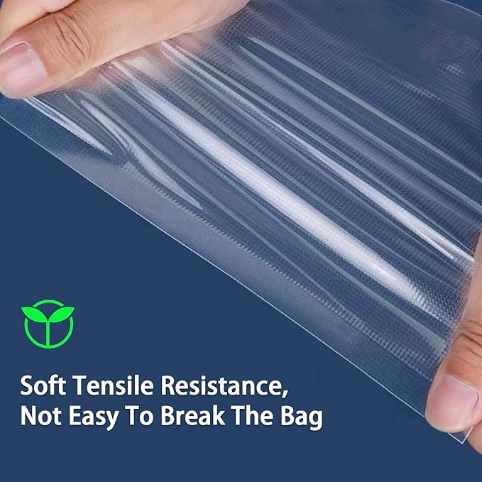 Vacuum Sealer Bags, Food Vacuum Sealer Bag, 100Pcs 3.5" x 5.1" Smell Proof Bags, Heavy Duty, Puncture Prevention, Boilsafe, Freezable, BPA Free, Commercial Grade, Fit Airtight Food Storage Sous Vide