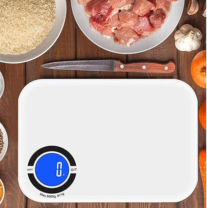 NextLevelFit Smart Kitchen Scale- Digital Weight Grams and Oz Food Scale with Nutritional Calculator for Weight Loss, Accurately Track Calories & Macros with Bluetooth Fitness App (White).
