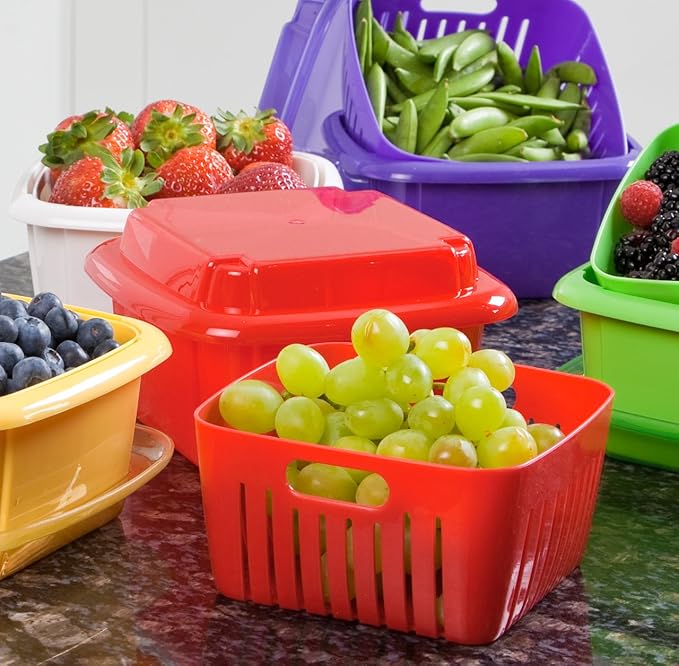 Hutzler Berry Box, 1 Quart, Violet