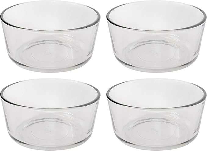 Pyrex 7201 4-Cup Glass Bowl (4-Pack)