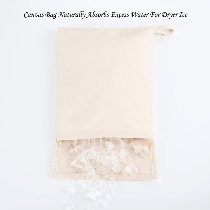 Boao 4 Pcs Canvas Lewis Ice Crusher Bag Reusable Crushed Ice Packs 13.5 x 8.5 inches Professional Bartender Kit for Home Party Bar Kitchen