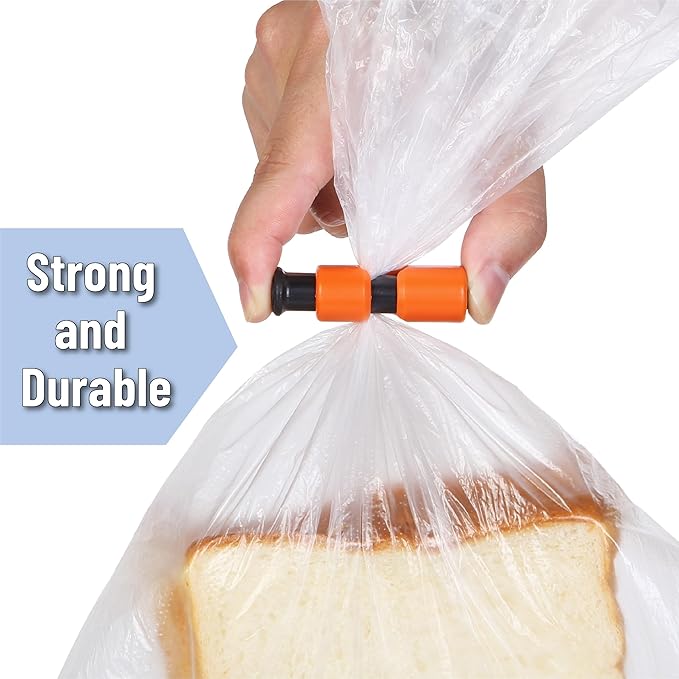 Mr. Pen- Squeeze and Lock Bread Bag Clips, 8 Pack, Lavender Twilight Colors, Squeeze and Lock Bread Clips Reusable