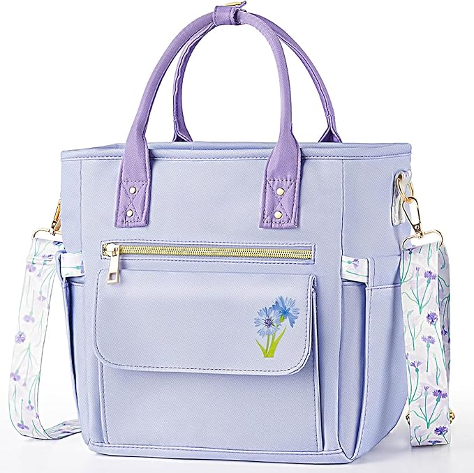 Deluxe Large Insulated Lunch Bag Box Women - Leakproof Waterproof Cooler with Multi Pockets Removable Strap for Work Picnic - Teacher Mothers Day Christmas Birthday Gifts