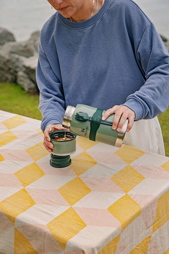 Adventure To-Go Food Jar and Spork | Vacuum Insulated Thermos Food Container | Stainless Steel | BPA-Free
