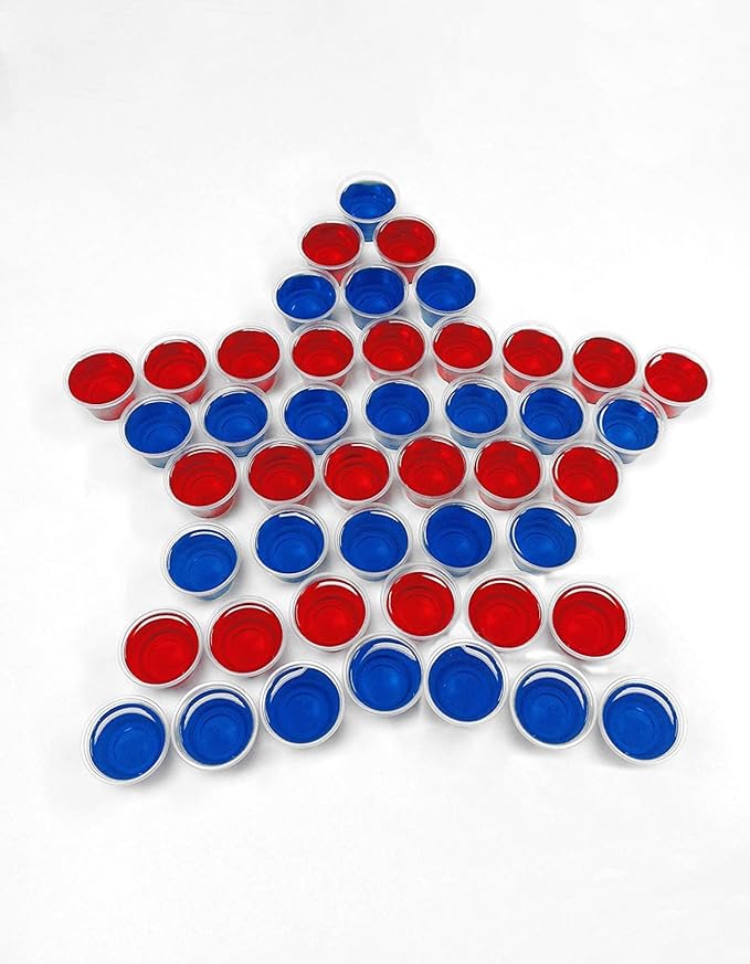 Party Essentials Squeezable Plastic Gelatin/Jello Shot Glasses/Portion Souffle Cups/Condiment Sauce Containers with Lids, 300 Sets, 2.5 oz. Clear