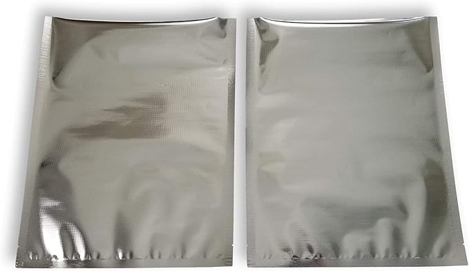 11”x14” SteelPak Textured/Embossed Mylar Vacuum Sealer Bags – One Gallon Size Hot Seal Commercial Grade Food Sealer Bags for Food Storage and Sous Vide (28, 50 or 500) (50)
