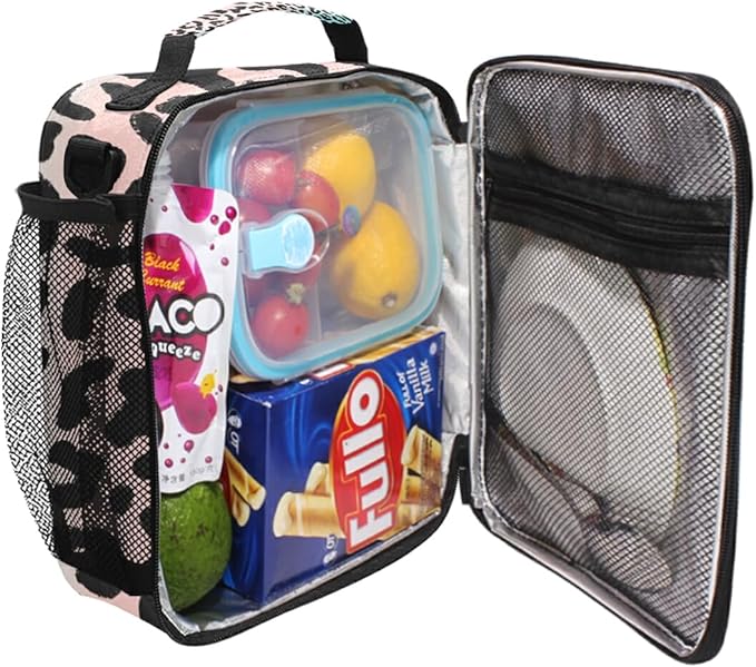 Pfrewn Dog Puppy Lunch Box for Kids Adults Maltese Dog Puppy Insulated Lunch Bag with Shoulder Strap Reusable Cooler Bags Lunch Tote for Office School Girls Boys Teens