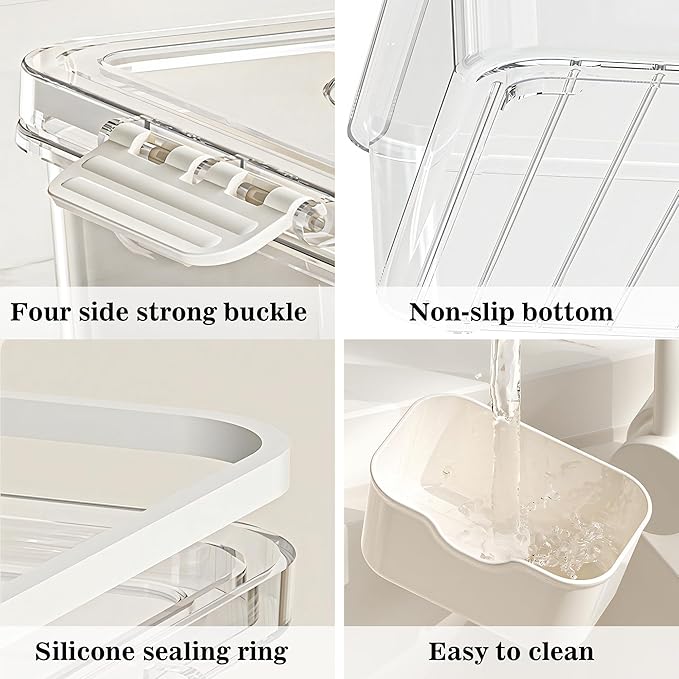 Divided Serving Tray with Lid and Handle Charcuterie Container Snackle Box Portable Storage Organizer Platter with Forks and Spoons for Fruit, Snacks, Veggie, Nuts, Perfect for Party, Picnic(1 Pack)