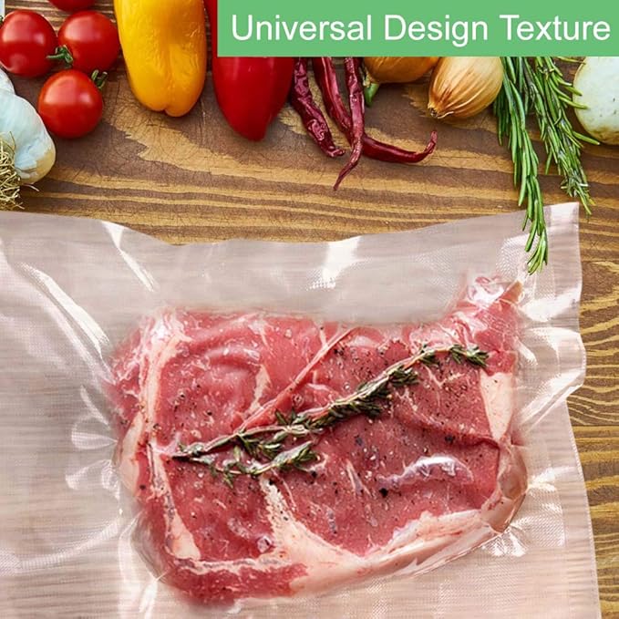 O2frepak 4Pack 8x50 Rolls (Total 200Feet) Vacuum Sealer Bags Rolls with BPA Free,Heavy Duty Vacuum Sealer Storage Bags Rolls,Cut to Size Roll,Great for Sous Vide